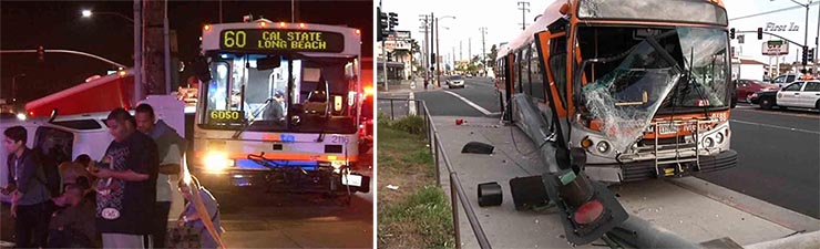 Image of Two Bus Crashes